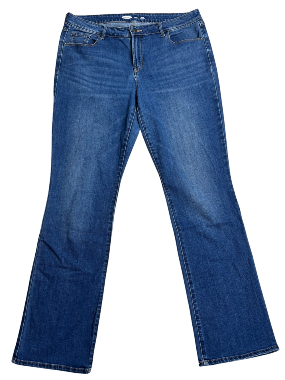 Old Navy Kicker Boot 5 Pocket Button Zip Close Jeans 18